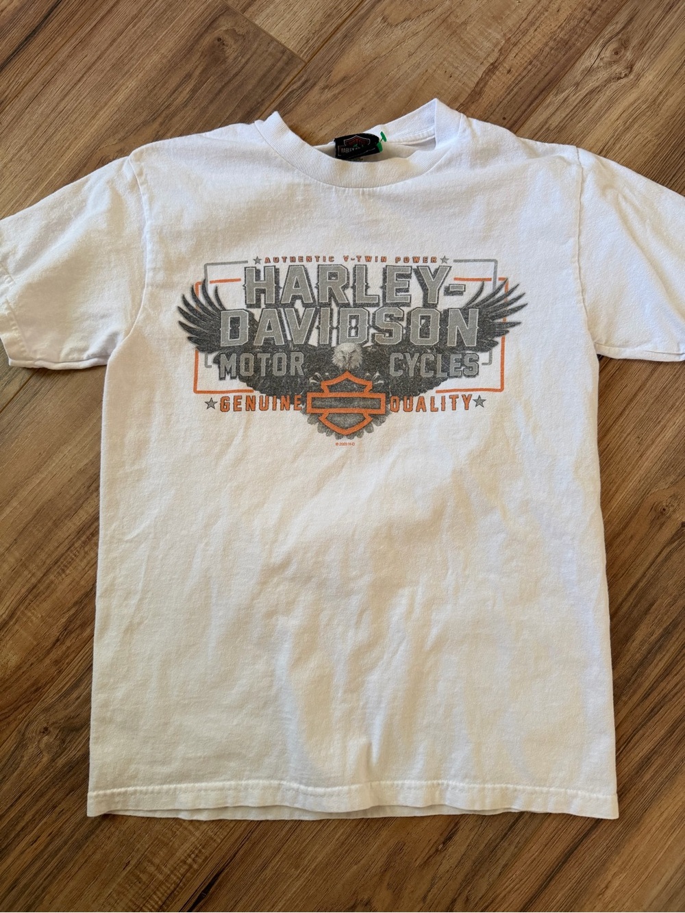 Harley-Davidson White Graphic Logo Tee
